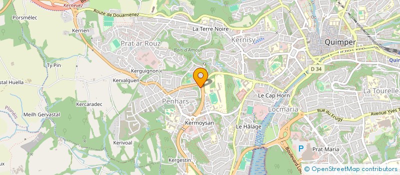 localisation de l'entreprise MONSIEUR MANUK AVETISYAN  QUIMPER