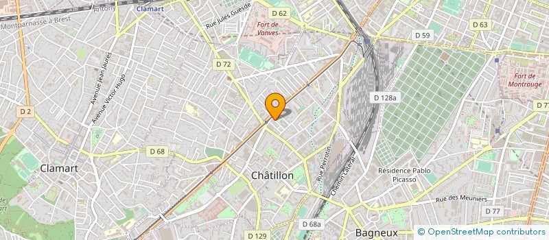 localisation de l'entreprise MONSIEUR MANUYEL AFARYAN à CHATILLON