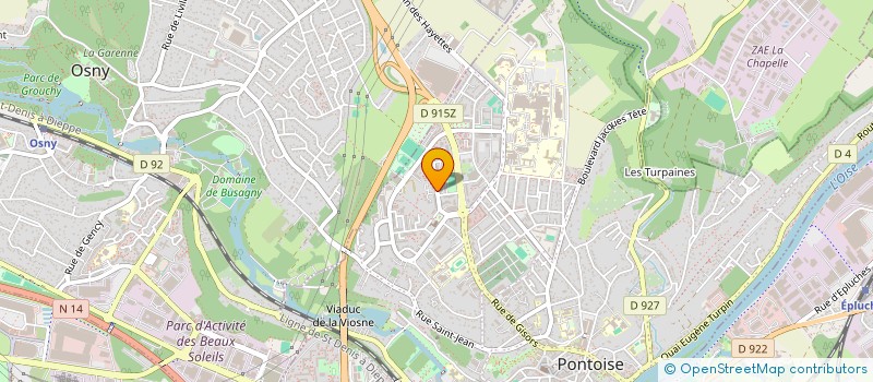 localisation de l'entreprise MONSIEUR MAOULA WAGUE  PONTOISE