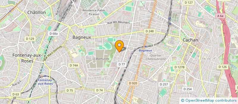 localisation de l'entreprise MONSIEUR MAPATE FALL à BAGNEUX