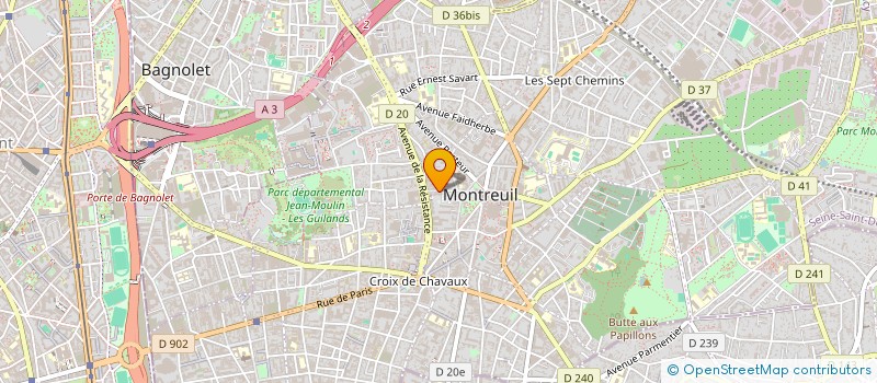 localisation de l'entreprise MONSIEUR MARANY ALEKI à MONTREUIL