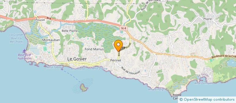 localisation de l'entreprise MONSIEUR MARBOHA INCHALAH  LE GOSIER