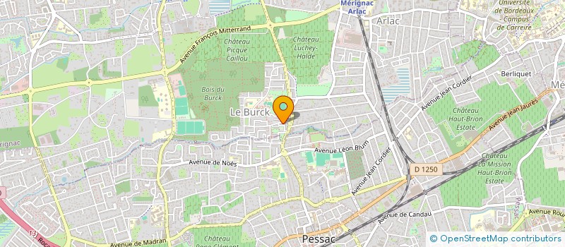 localisation de l'entreprise MONSIEUR MARC ABELLARD  MERIGNAC