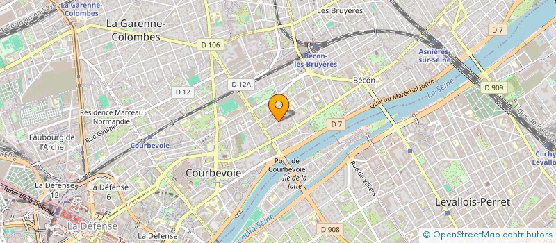 localisation de l'entreprise MONSIEUR MARC ABOU CHAKRA à COURBEVOIE