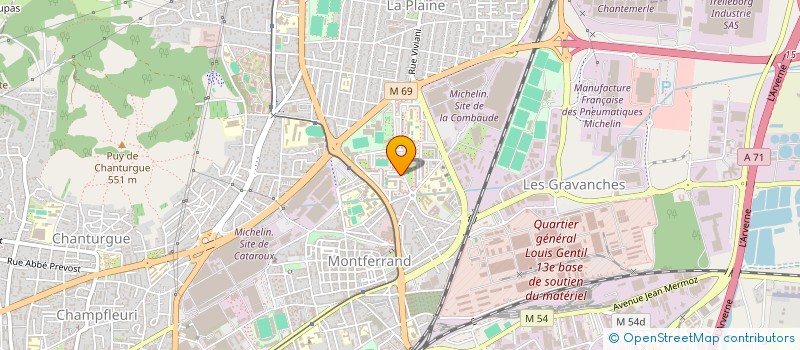 localisation de l'entreprise MONSIEUR MARC ADAM  CLERMONT-FERRAND