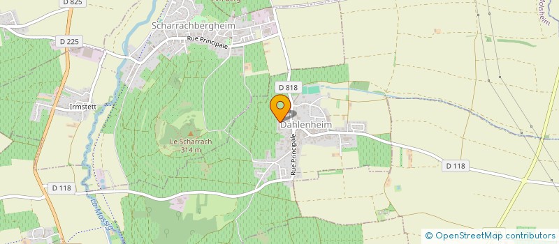 localisation de l'entreprise MONSIEUR MARC ADAM  DAHLENHEIM