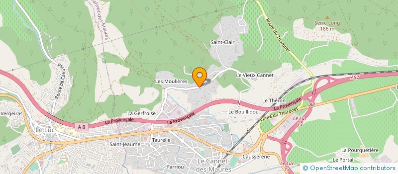 localisation de l'entreprise MONSIEUR MARC ADRIANI à LE CANNET-DES-MAURES