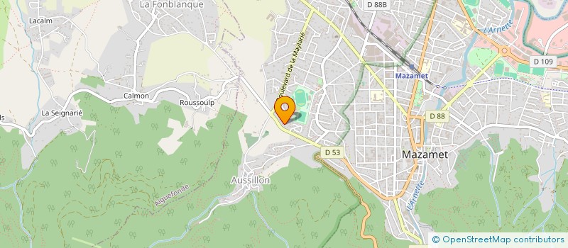 localisation de l'entreprise MONSIEUR MARC AFONSO  AUSSILLON