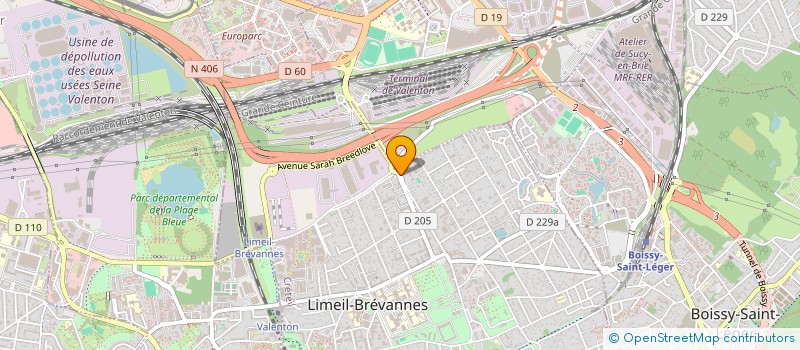 localisation de l'entreprise MONSIEUR MARC AFONSO  LIMEIL-BREVANNES