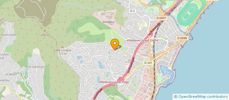 localisation de l'entreprise MONSIEUR MARC AICARDI  VILLENEUVE-LOUBET