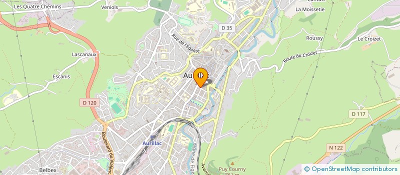 localisation de l'entreprise MONSIEUR MARC-ALAIN DE LA HAYE à AURILLAC