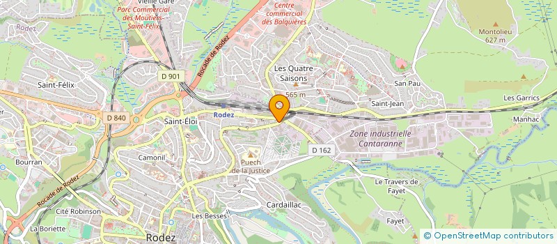 localisation de l'entreprise MONSIEUR MARC ALBARET à RODEZ