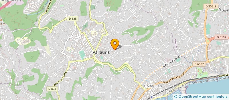 localisation de l'entreprise MONSIEUR MARC ALBERGHINA à VALLAURIS