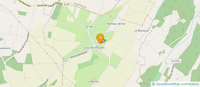 localisation de l'entreprise MONSIEUR MARC ALBERT  VALORBIQUET