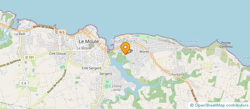 localisation de l'entreprise MONSIEUR MARC ALIXE à LE MOULE