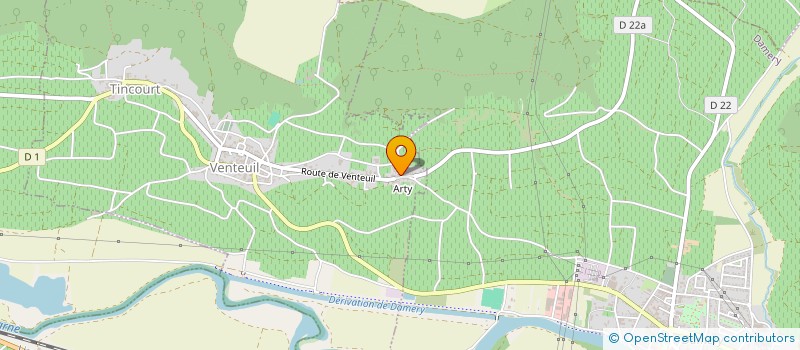 localisation de l'entreprise MONSIEUR MARC ALLAIT  VENTEUIL