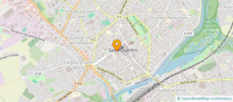 localisation de l'entreprise MONSIEUR MARC AMELOT  SAINT-QUENTIN