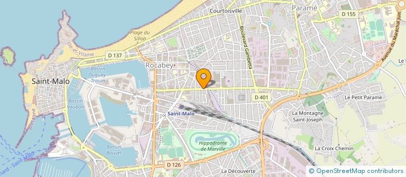 localisation de l'entreprise MONSIEUR MARC ANDRE  SAINT-MALO