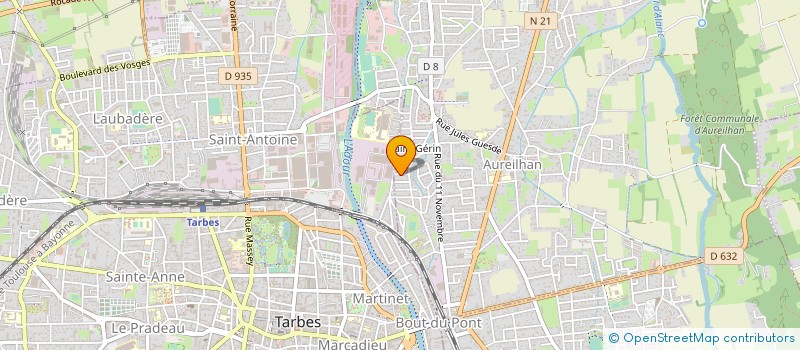 localisation de l'entreprise MONSIEUR MARC ANDRE  AUREILHAN