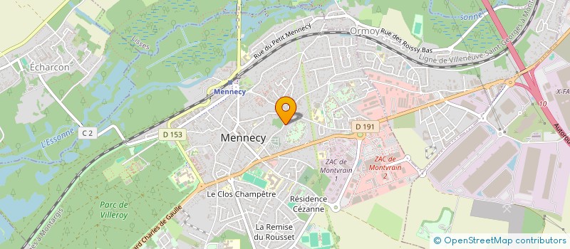 localisation de l'entreprise MONSIEUR MARC ANDRE à MENNECY
