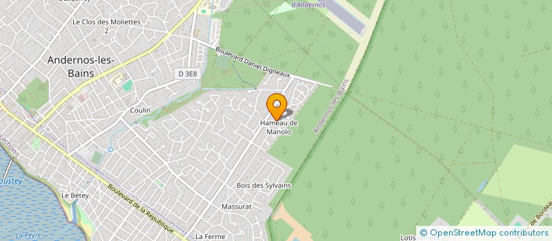 localisation de l'entreprise MONSIEUR MARC ANDRE LEFEUVRE  ANDERNOS-LES-BAINS