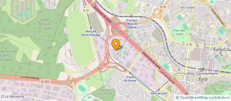 localisation de l'entreprise MONSIEUR MARC-ANDRE OUEMBA à RIS-ORANGIS