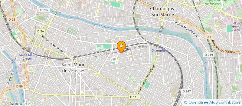 localisation de l'entreprise MONSIEUR MARC ANDRE RELAVE  SAINT-MAUR-DES-FOSSES