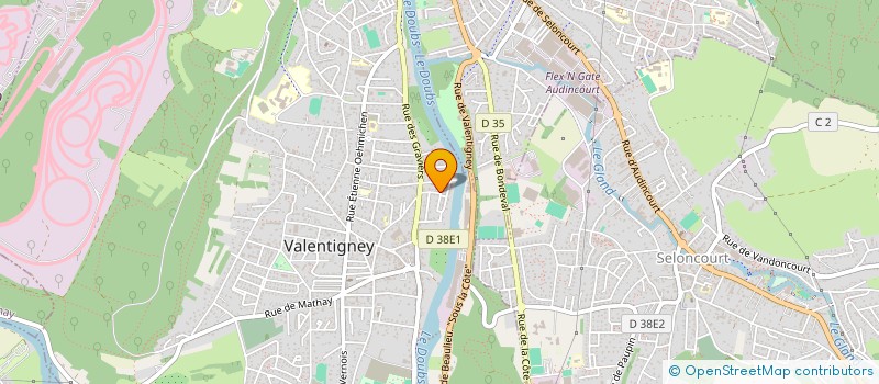 localisation de l'entreprise MONSIEUR MARC ANGELO BERTULETTI  VALENTIGNEY