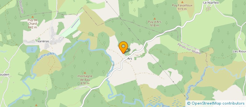 localisation de l'entreprise MONSIEUR MARC ANGIBEAUD  PEROLS-SUR-VEZERE