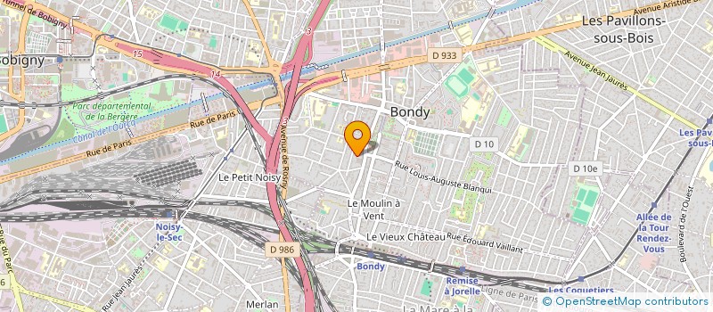 localisation de l'entreprise MONSIEUR MARC-ANTOINE BARBERIS  BONDY