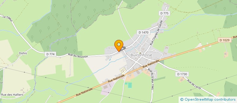 localisation de l'entreprise MONSIEUR MARC-ANTOINE CLAISSE  BUIRONFOSSE