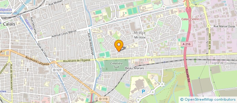 localisation de l'entreprise MONSIEUR MARC-ANTOINE CULNARD  CALAIS