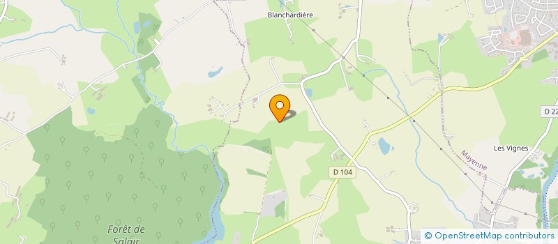 localisation de l'entreprise MONSIEUR MARC ANTOINE DENANCE  SAINT-BAUDELLE