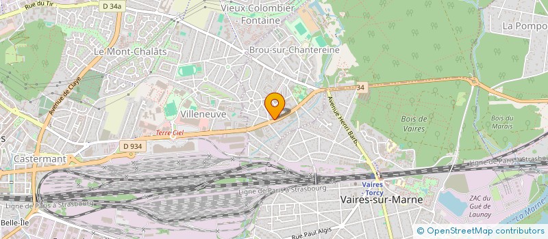 localisation de l'entreprise MONSIEUR MARC ANTOINE DUVERNE  BROU-SUR-CHANTEREINE