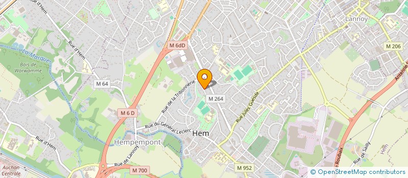 localisation de l'entreprise MONSIEUR MARC-ANTOINE HASQUIN  HEM