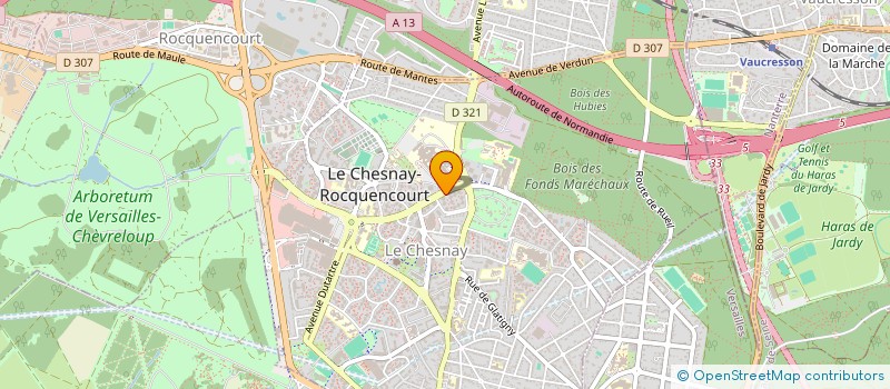 localisation de l'entreprise MONSIEUR MARC ANTOINE LE GALL  LE CHESNAY-ROCQUENCOURT