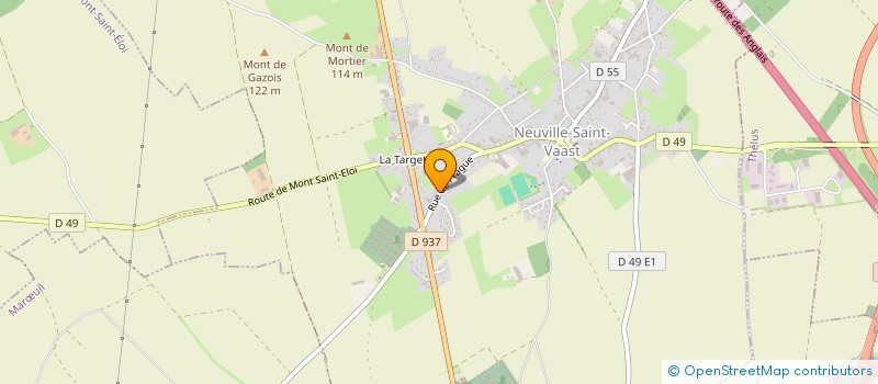 localisation de l'entreprise MONSIEUR MARC-ANTOINE OUTREBON  NEUVILLE-SAINT-VAAST