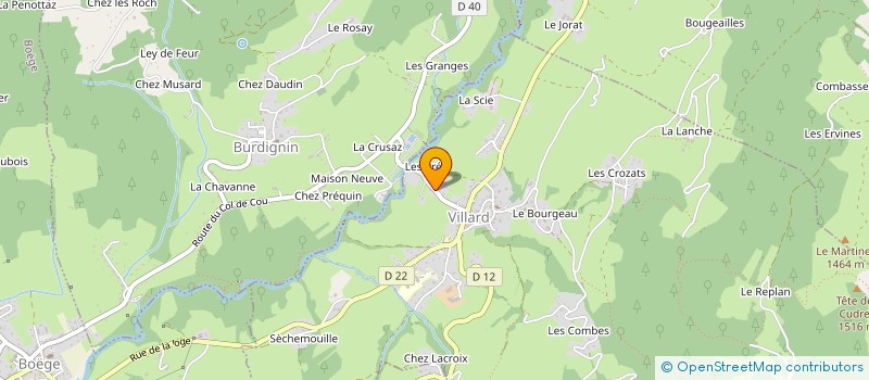 localisation de l'entreprise MONSIEUR MARC ANTOINE PILLIOD à VILLARD