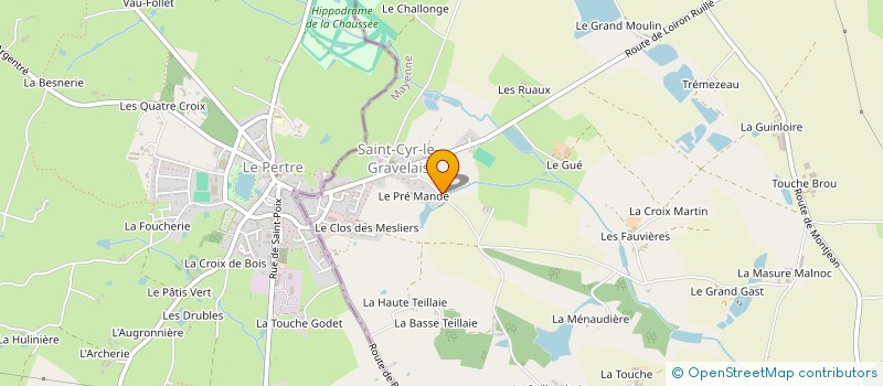 localisation de l'entreprise MONSIEUR MARC-ANTOINE REGEREAU à SAINT-CYR-LE-GRAVELAIS