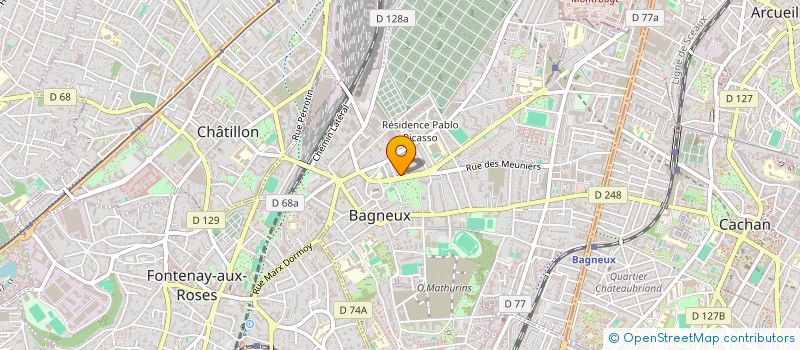 localisation de l'entreprise MONSIEUR MARC ANTOINE VIEGAS à BAGNEUX