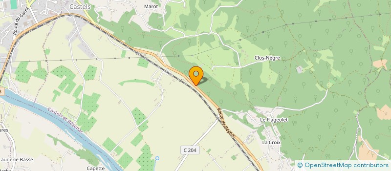 localisation de l'entreprise MONSIEUR MARC ANTOINE WAGNER  CASTELS ET BEZENAC