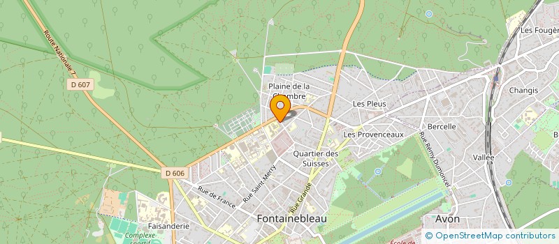 localisation de l'entreprise MONSIEUR MARC ARGIEWICZ  FONTAINEBLEAU