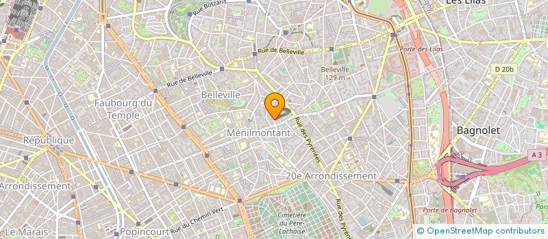 localisation de l'entreprise MONSIEUR MARC ARISTOR  PARIS