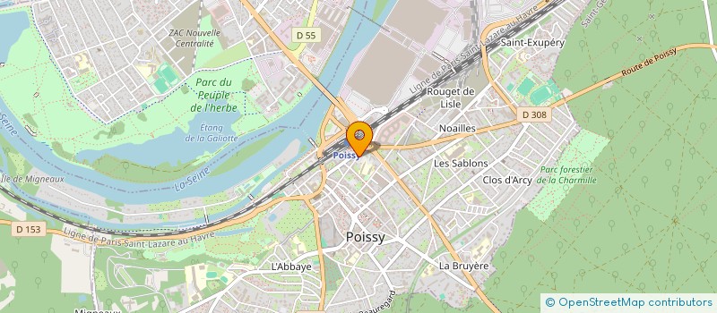 localisation de l'entreprise MONSIEUR MARC ARNAUDY  POISSY