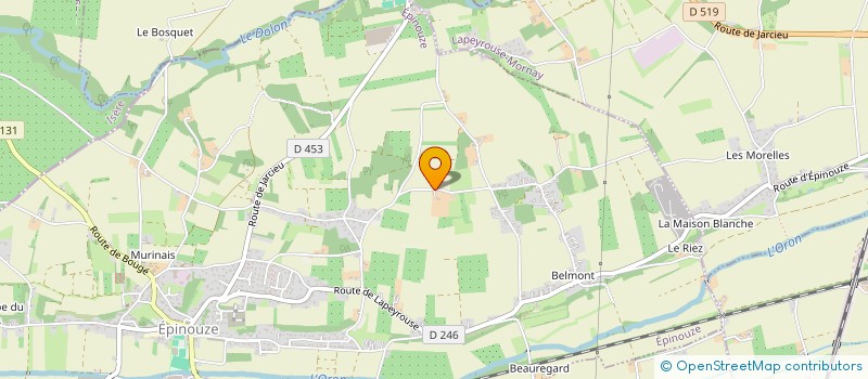 localisation de l'entreprise MONSIEUR MARC AUBERT  LENS-LESTANG