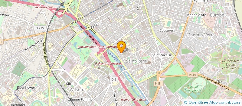 localisation de l'entreprise MONSIEUR MARC AUDIBERT à REIMS
