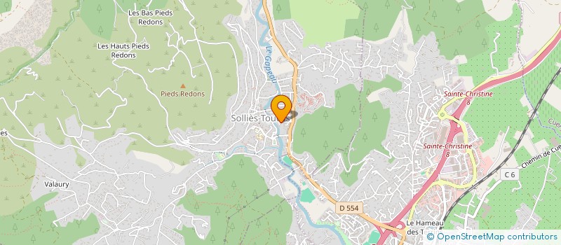 localisation de l'entreprise MONSIEUR MARC AUDIBERT  SOLLIES-TOUCAS