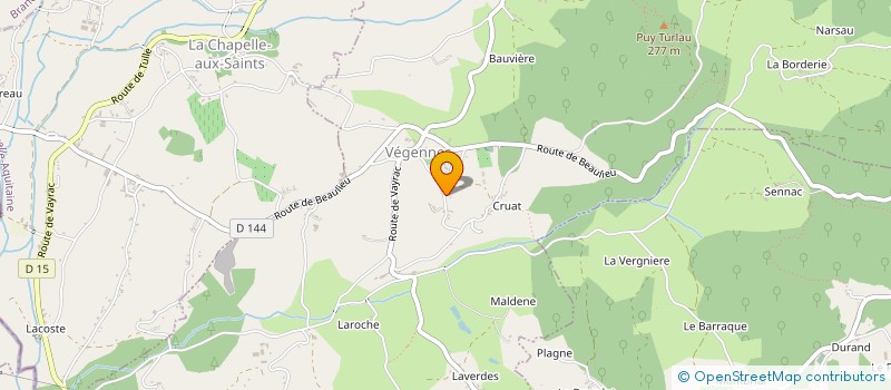 localisation de l'entreprise MONSIEUR MARC AUGE  SAINT-CIRGUES-LA-LOUTRE