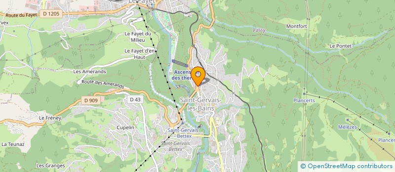 localisation de l'entreprise MONSIEUR MARC AUGEY  SAINT-GERVAIS-LES-BAINS