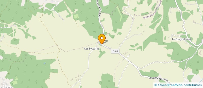 localisation de l'entreprise MONSIEUR MARC AUGUSTIN  BOURDEILLES